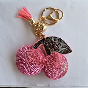 LGS Charms - Food & Drinks - Rhinestone Keychain Fashion Accessory with Tassel