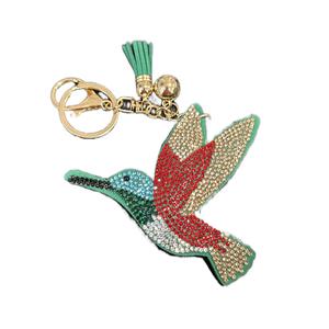 LGS Charms - Birds - Rhinestone Keychain Fashion Accessory with Tassel