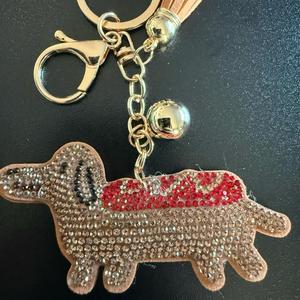 LGS Charms - Dogs & Cats - Rhinestone Keychain Fashion Accessory with Tassel