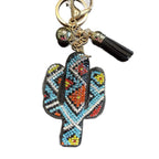 LGS Charms - Western - Rhinestone Keychain Fashion Accessory with Tassel