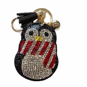 LGS Charms - Christmas - Rhinestone Keychain Fashion Accessory with Tassel