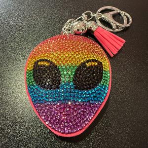 LGS Charms - Misc - Rhinestone Keychain for Zippy Bag Fashion Accessory with Tassel