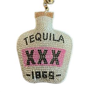 LGS Charms - Food & Drinks - Rhinestone Keychain Fashion Accessory with Tassel