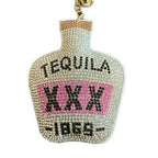 LGS Charms - Food & Drinks - Rhinestone Keychain Fashion Accessory with Tassel