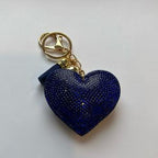 LGS Charms - Hearts - Rhinestone Keychain Fashion Accessory with Tassel
