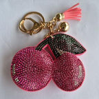 LGS Charms - Food & Drinks - Rhinestone Keychain Fashion Accessory with Tassel