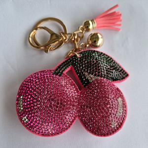 LGS Charms - Food & Drinks - Rhinestone Keychain Fashion Accessory with Tassel