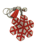 LGS Charms - Christmas - Rhinestone Keychain Fashion Accessory with Tassel