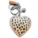LGS Charms - Hearts - Rhinestone Keychain Fashion Accessory with Tassel