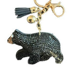 LGS Charms - Bears - Rhinestone Keychain Fashion Accessory with Tassel
