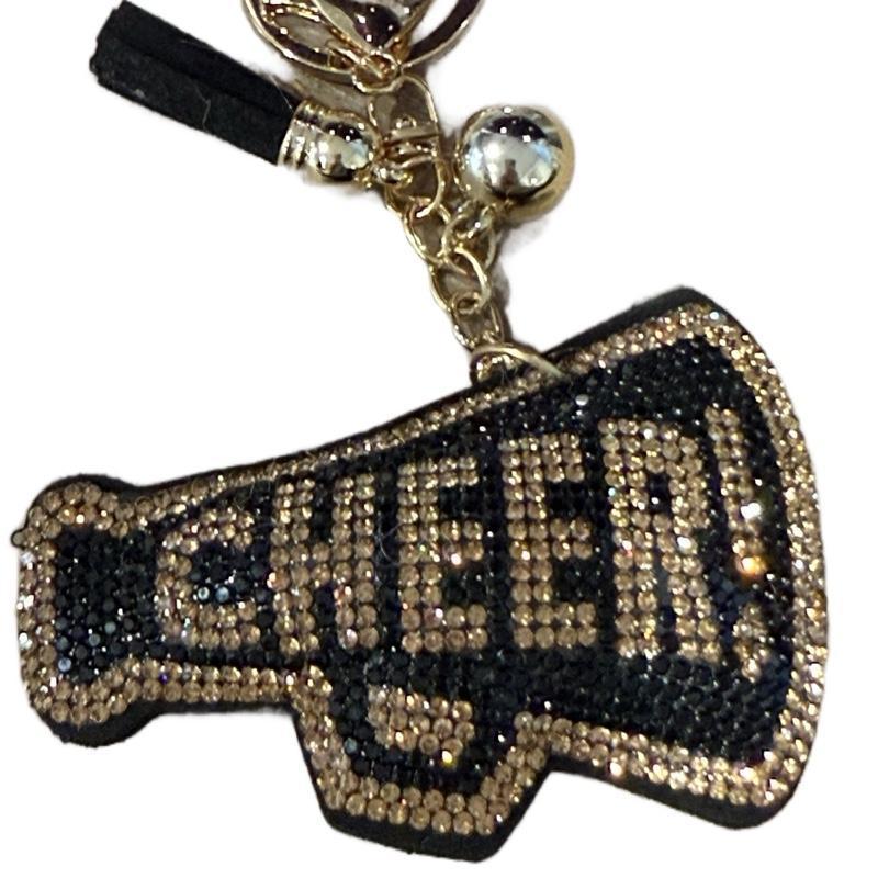 LGS Charms - Sports - Rhinestone Keychain Fashion Accessory with Tassel