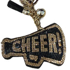 LGS Charms - Sports - Rhinestone Keychain Fashion Accessory with Tassel