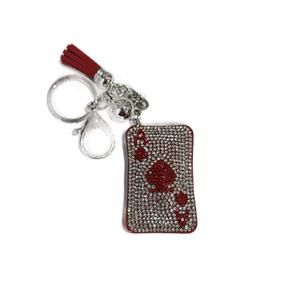 LGS Charms - Misc - Rhinestone Keychain for Zippy Bag Fashion Accessory with Tassel