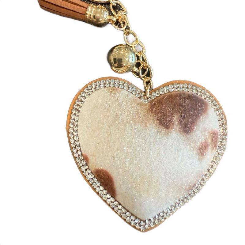 LGS Charms - Western - Rhinestone Keychain Fashion Accessory with Tassel