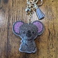 LGS Charms - Bears - Rhinestone Keychain Fashion Accessory with Tassel