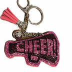 LGS Charms - Sports - Rhinestone Keychain Fashion Accessory with Tassel