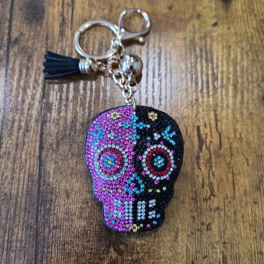 LGS Charms - Skulls - Rhinestone Keychain