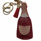 LGS Charms - Food & Drinks - Rhinestone Keychain Fashion Accessory with Tassel
