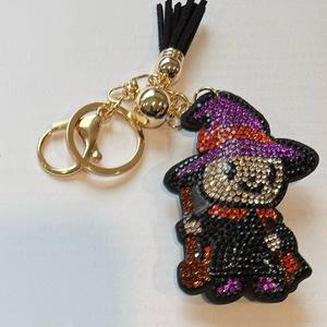 LGS Charms - Halloween - Rhinestone Keychain for Zippy Bag Fashion Accessory with Tassel