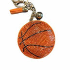 LGS Charms - Sports - Rhinestone Keychain Fashion Accessory with Tassel