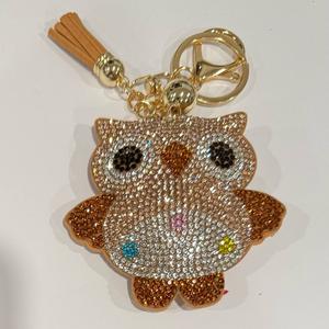 LGS Charms - Birds - Rhinestone Keychain Fashion Accessory with Tassel