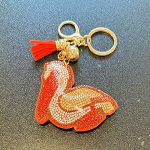 LGS Charms - Birds - Rhinestone Keychain Fashion Accessory with Tassel