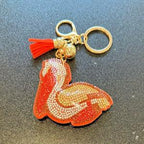 LGS Charms - Birds - Rhinestone Keychain Fashion Accessory with Tassel