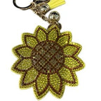 LGS Charms - Flowers - Rhinestone Keychain Fashion Accessory with Tassel