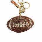 LGS Charms - Sports - Rhinestone Keychain Fashion Accessory with Tassel