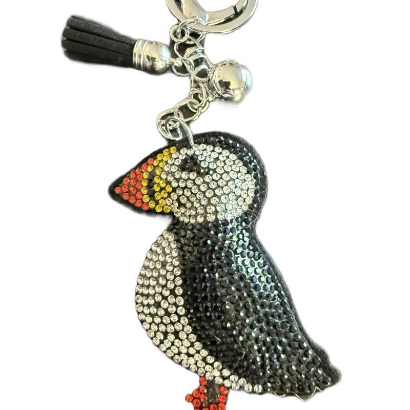 LGS Charms - Birds - Rhinestone Keychain Fashion Accessory with Tassel