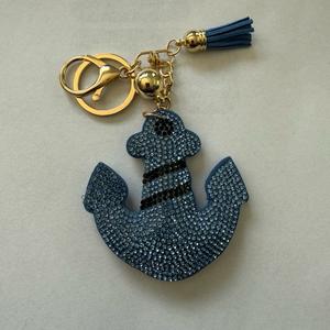 LGS Charms - Sea Life - Rhinestone Keychain Fashion Accessory with Tassel