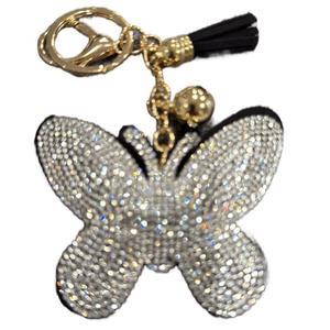 LGS Charms - Butterflies/Insects - Rhinestone Keychain Fashion Accessory with Tassel