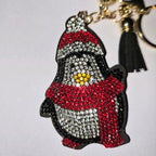 LGS Charms - Christmas - Rhinestone Keychain Fashion Accessory with Tassel