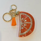 LGS Charms - Food & Drinks - Rhinestone Keychain Fashion Accessory with Tassel