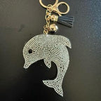 LGS Charms - Sea Life - Rhinestone Keychain Fashion Accessory with Tassel