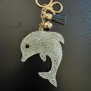 LGS Charms - Sea Life - Rhinestone Keychain Fashion Accessory with Tassel