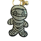 LGS Charms - Halloween - Rhinestone Keychain for Zippy Bag Fashion Accessory with Tassel