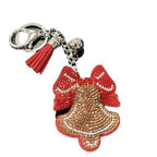 LGS Charms - Christmas - Rhinestone Keychain Fashion Accessory with Tassel