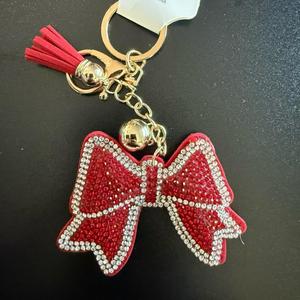 LGS Charms - Bows - Rhinestone Keychain Fashion Accessory with Tassel