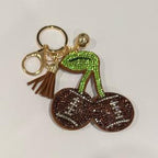 LGS Charms - Sports - Rhinestone Keychain Fashion Accessory with Tassel
