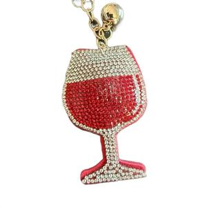LGS Charms - Food & Drinks - Rhinestone Keychain Fashion Accessory with Tassel