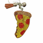 LGS Charms - Food & Drinks - Rhinestone Keychain Fashion Accessory with Tassel
