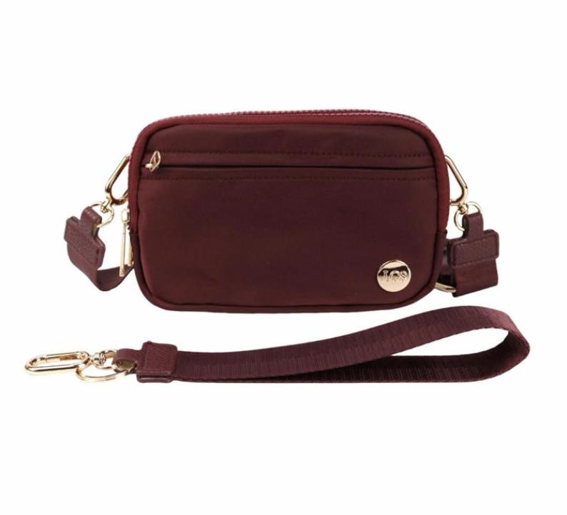 LGS Exclusives 3 in 1 Wallet RFID protected - Nylon Wristlet & Crossbody Bag for Women, Fits Most Smartphones, Stylish & Versatile wallets purse Casual Lightweight Bag Checkered Pattern Bag
