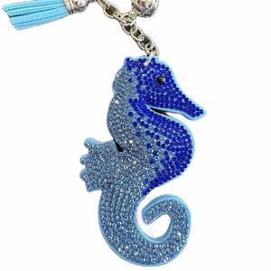 LGS Charms - Sea Life - Rhinestone Keychain Fashion Accessory with Tassel