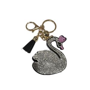 LGS Charms - Birds - Rhinestone Keychain Fashion Accessory with Tassel