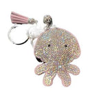 LGS Charms - Sea Life - Rhinestone Keychain Fashion Accessory with Tassel