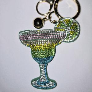 LGS Charms - Food & Drinks - Rhinestone Keychain Fashion Accessory with Tassel