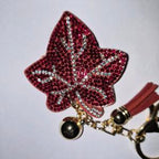 LGS Charms - Flowers - Rhinestone Keychain Fashion Accessory with Tassel