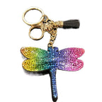 LGS Charms - Butterflies/Insects - Rhinestone Keychain Fashion Accessory with Tassel