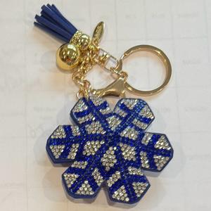 LGS Charms - Christmas - Rhinestone Keychain Fashion Accessory with Tassel